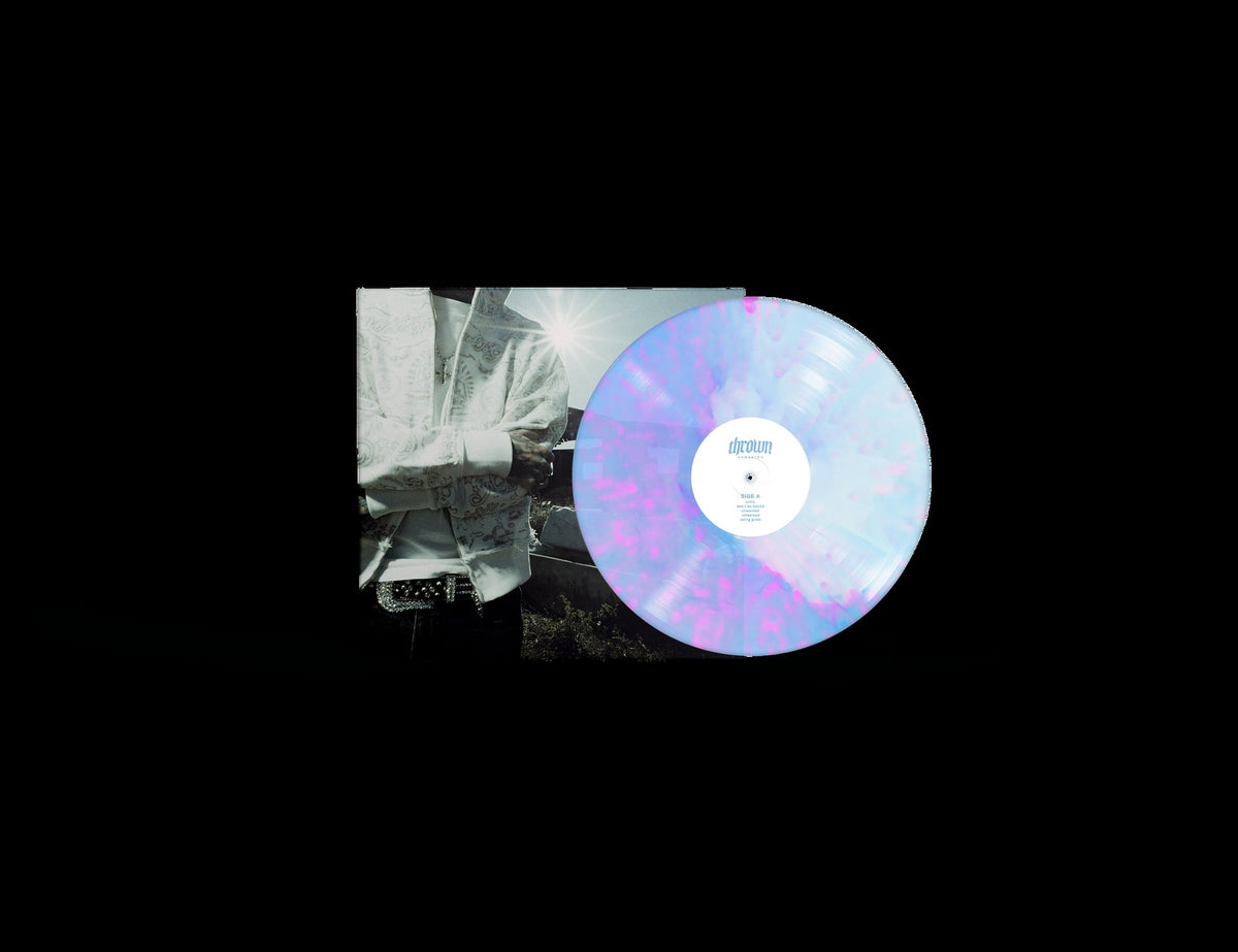 Transparent White Blue Pink Yolk Splatter LP
