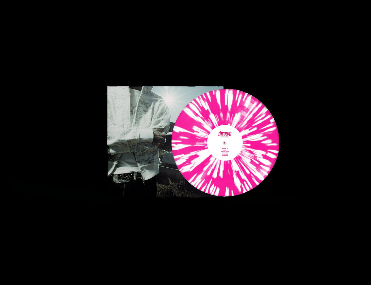 Neon Pink White Splatter LP