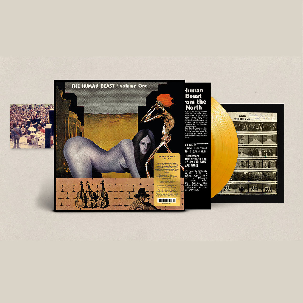 Gold LP + Signed Art Card