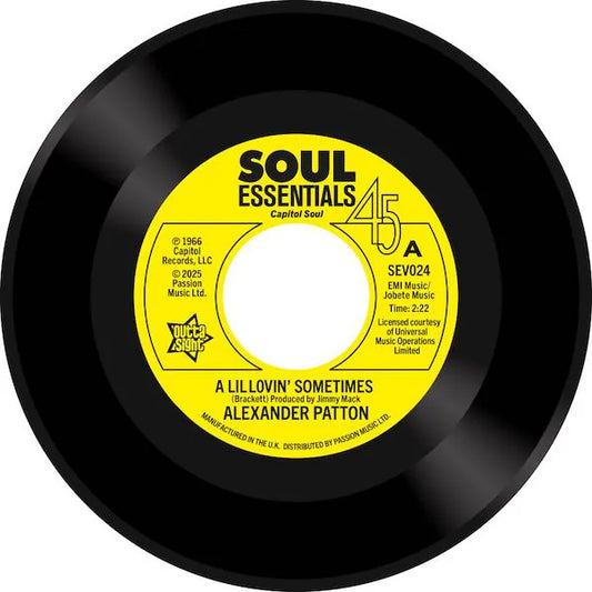 Patton, Alexander - A Lil Lovin' Sometimes (2025 Reissue)