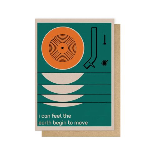 Greetings Card - She Bangs The Drums (I Can Feel The Earth Begin To Move) (Stone Roses)