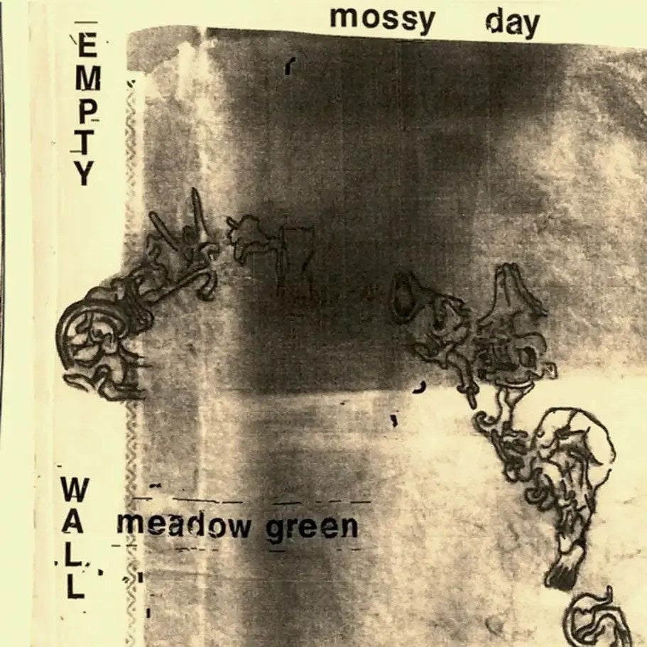 Mossy Place - Empty wall, meadow green