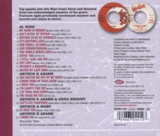 King, Al And Arthur K Adams - Together: The Complete Kent And Modern Recordings