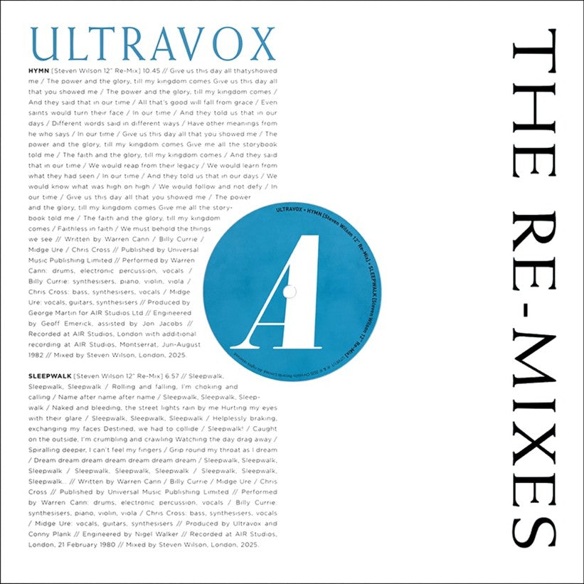 Ultravox - The Re-Mixes (RSD 2026)