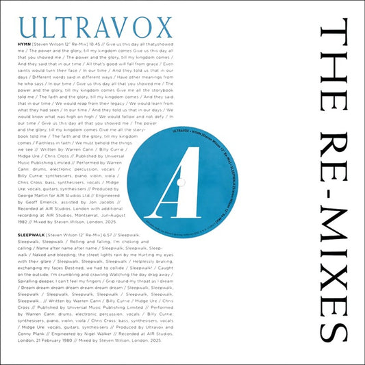Ultravox - The Re-Mixes (RSD 2026)