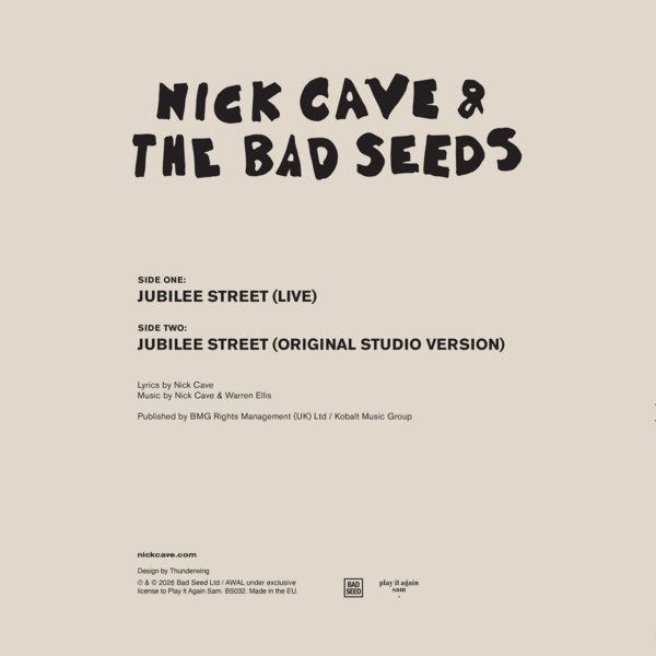 Cave, Nick & The Bad Seeds - Jubilee Street