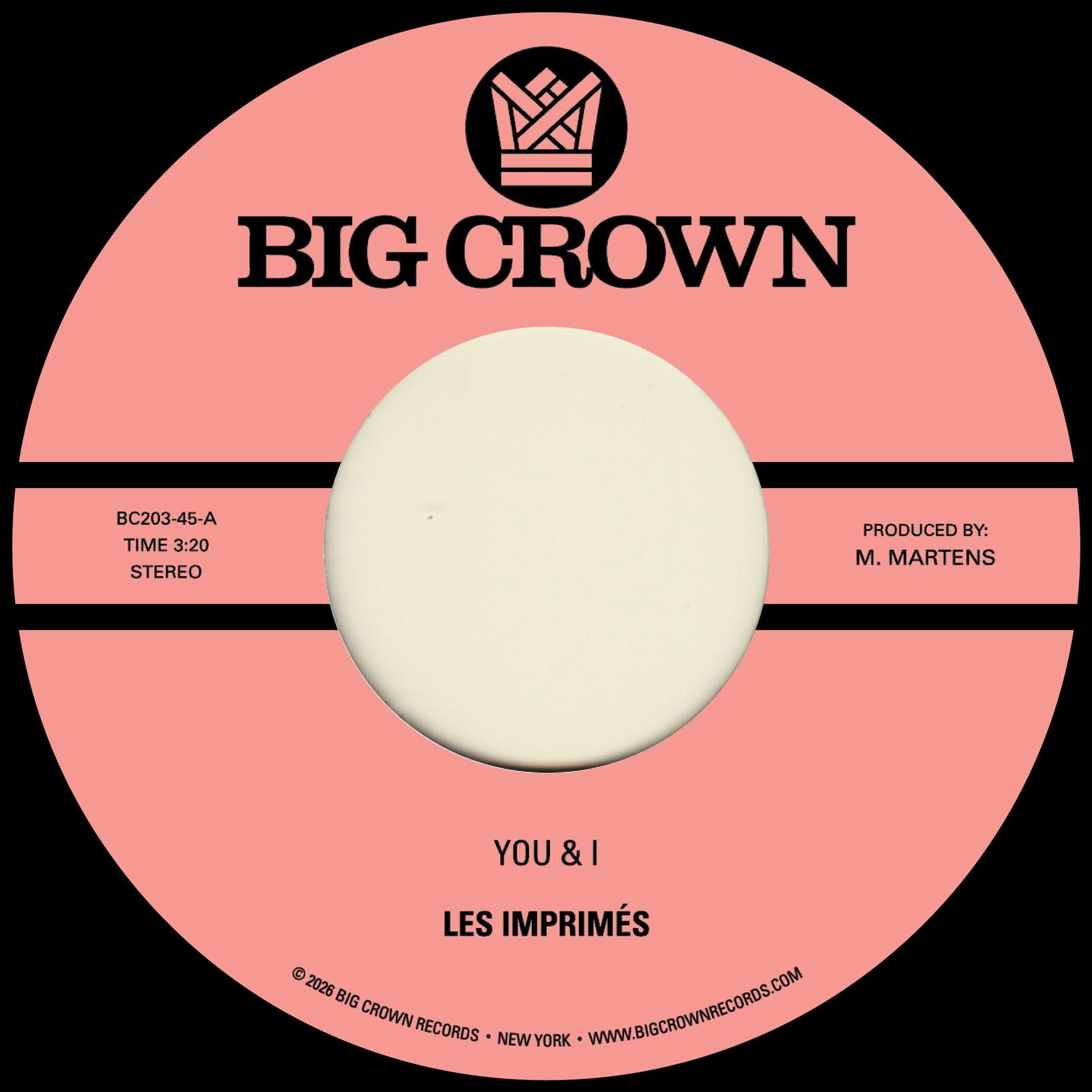 Les Imprimes - You & I / Miss The Days