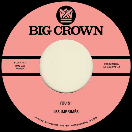 Les Imprimes - You & I / Miss The Days