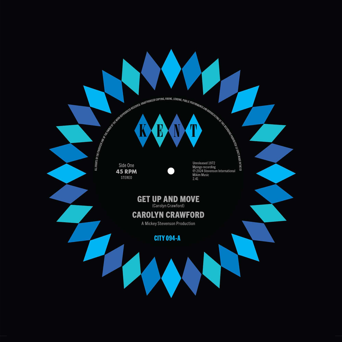 Crawford, Carolyn - Get Up And Move / Sugar Boy