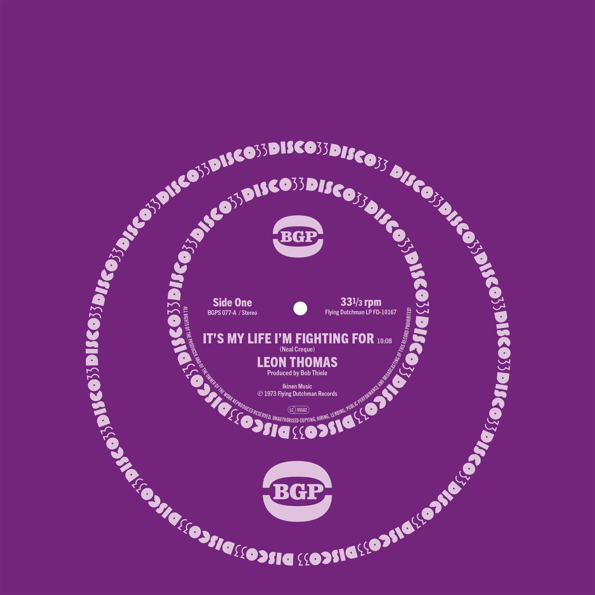 Thomas, Leon - It's My Life I'm Fighting For / Shape Your Mind To Die