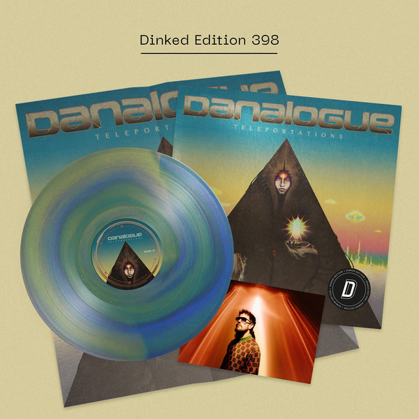 Dinked Edition - Blue & Green Vortex Effect LP + *Signed* Postcard + Poster
