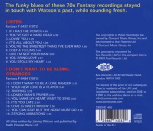 Watson, Johnny "Guitar" - Listen/I Don't Want To Be Alone, Stranger