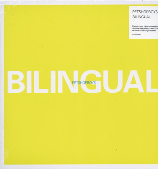 Pet Shop Boys - Bilingual (2023 Repress)