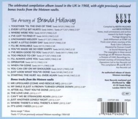 Holloway, Brenda - The Artistry Of Brenda Holloway With Bonus Tracks From The Motown Vaults