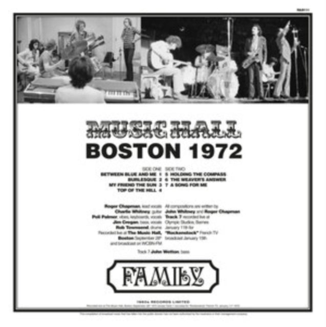 Family - BOSTON MUSIC HALL 1972