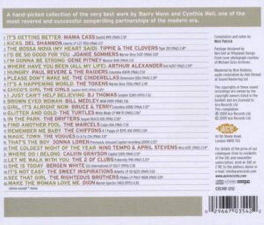 Glitter And Gold: Words And Music By Mann, Barry And Weil, Cynthia - Glitter And Gold: Words And Music By Barry Mann And Cynthia Weil