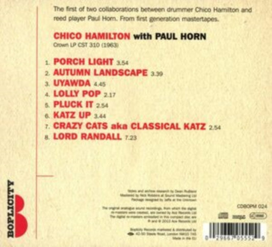 Hamilton, Chico with Horn, Paul - Chico Hamilton With Paul Horn