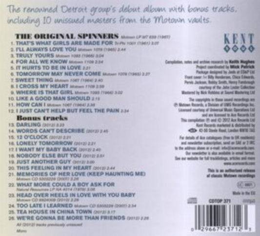Spinners, The - Truly Yours - Their First Motown Album With Bonus Tracks 1963-1967