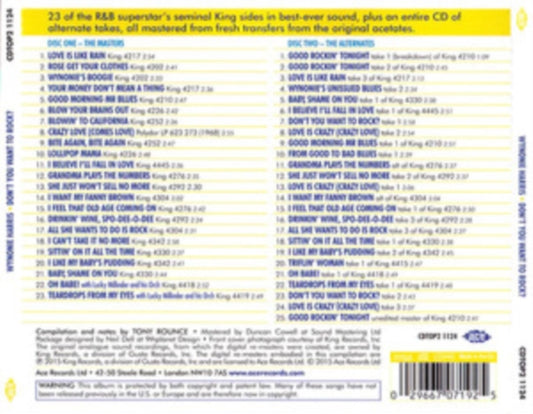 Harris, Wynonie - Don't You Want To Rock - The King & DeLuxe Acetate Series