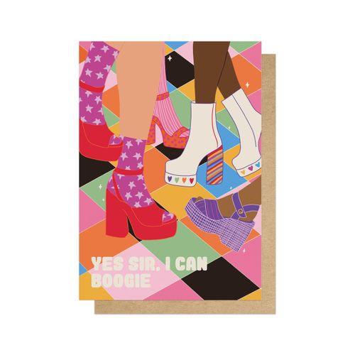 Greetings Card - Yes Sir, I Can Boogie (Baccara)