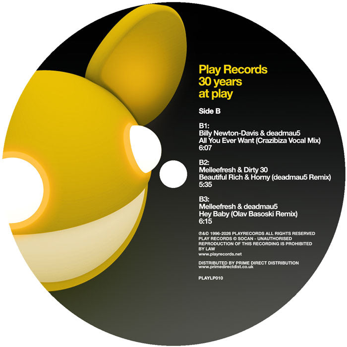 deadmau5 / MelleeFresh - Play Records: 30 Years at Play (RSD 2026)