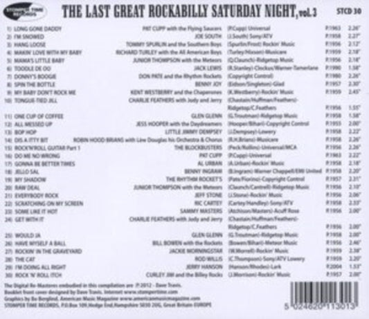Last Great Rockabilly Saturday Night Vol 3, The - The Last Great Rockabilly Saturday Night Vol 3