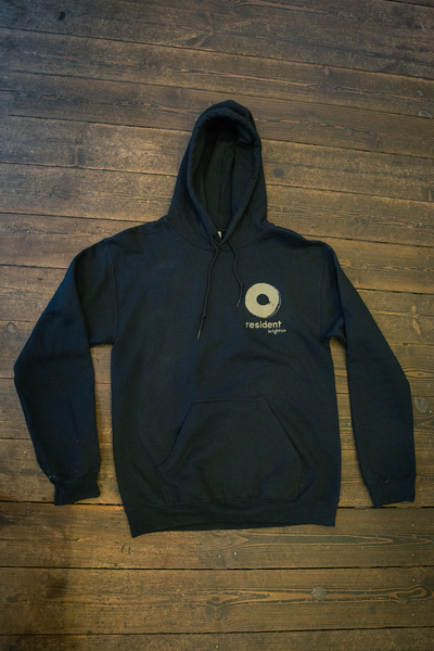 Resident Hoodie - Black Hoodie | Green Ink