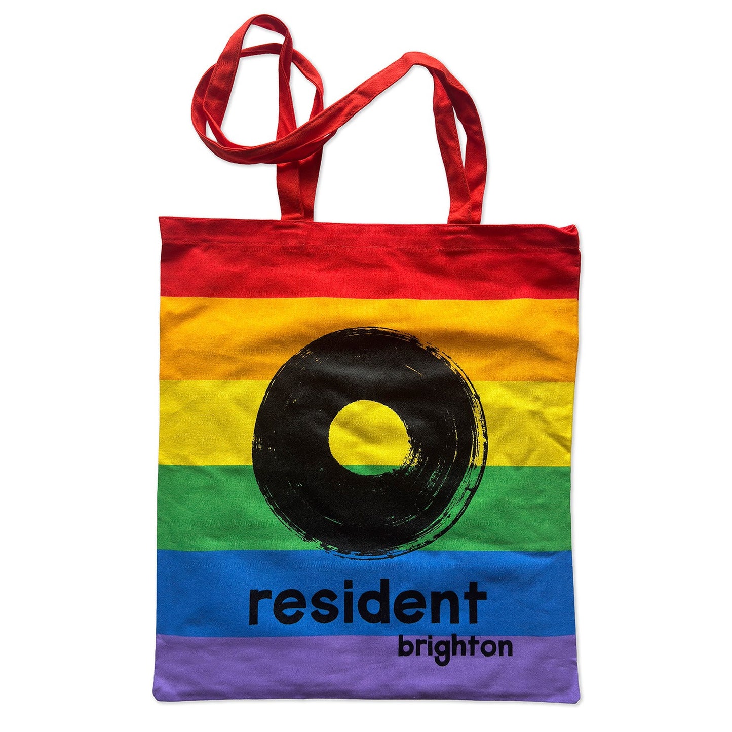 Resident Tote Bag - Rainbow Bag | Black Ink