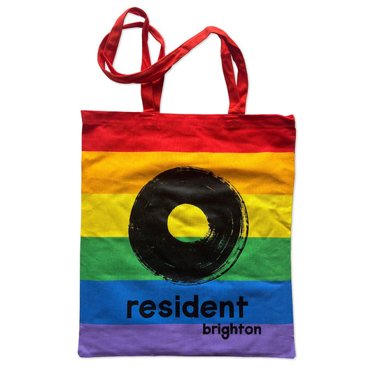 Resident Tote Bag - Rainbow Bag | Black Ink